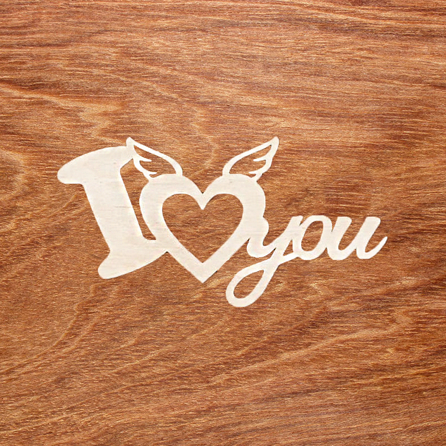 топпер "I love you"